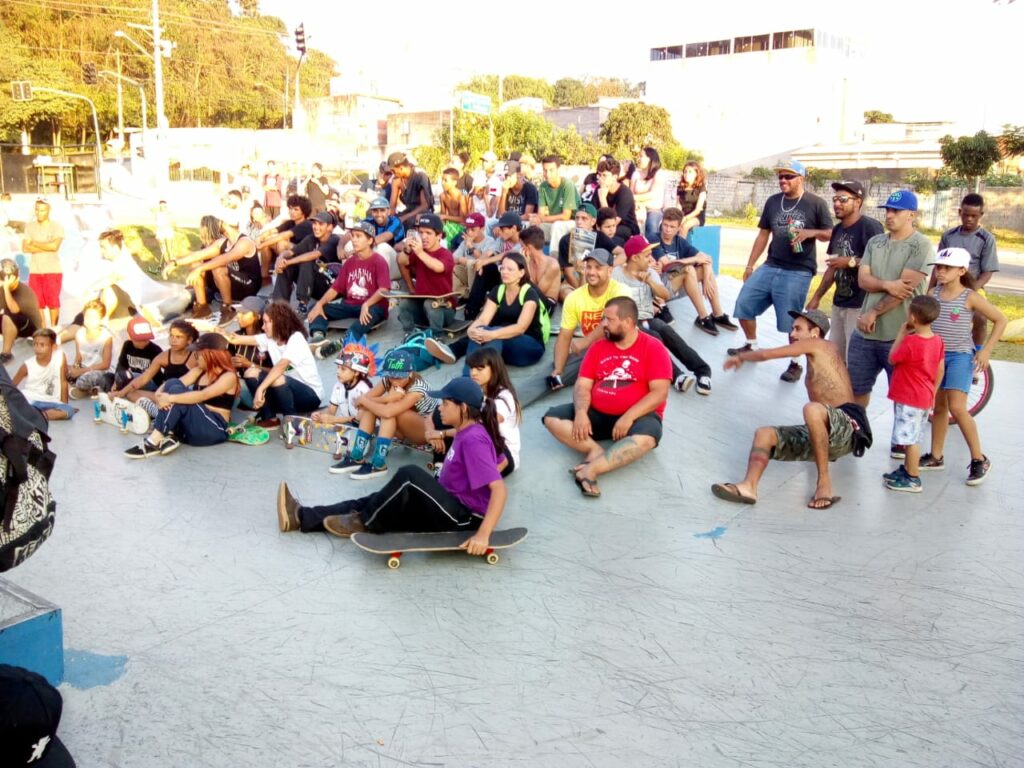 O público que participou do evento