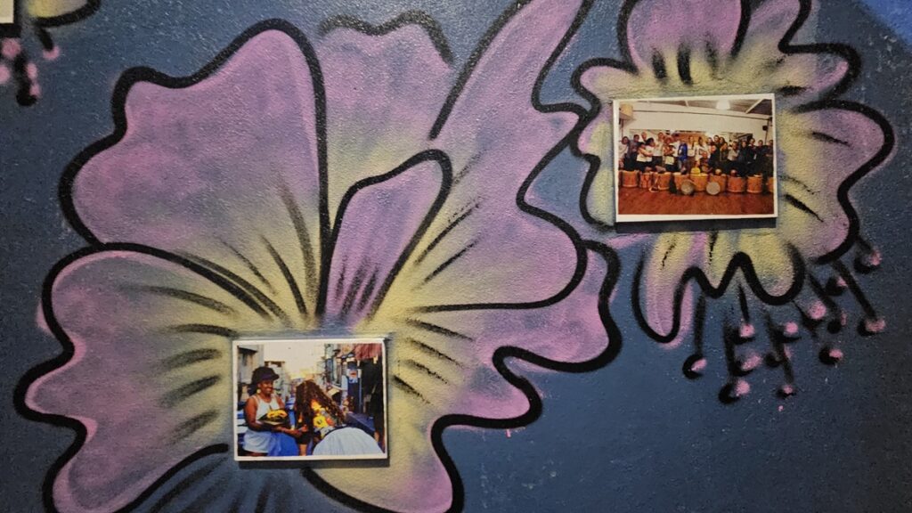 Escadão em homenagem ao Maracatu no Jardim Ibirapuera