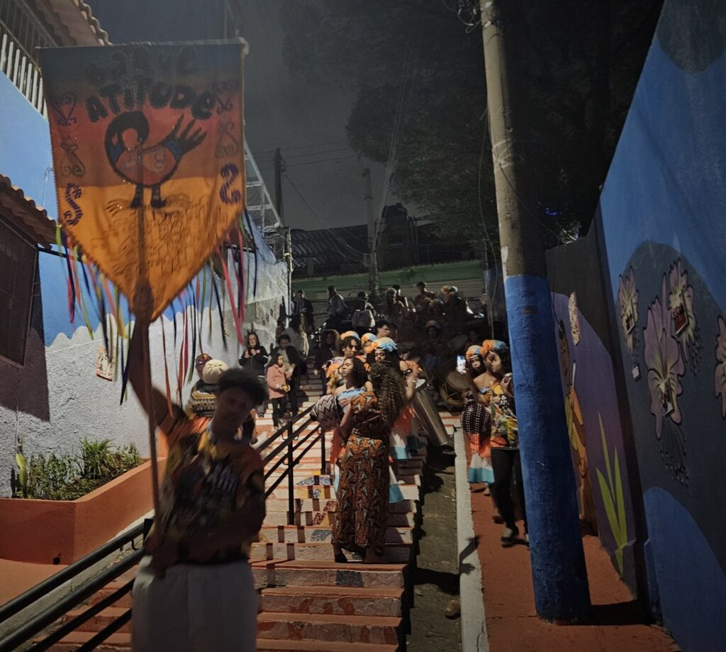 Apresentação no Escadão em homenagem ao Maracatu