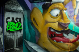 Imagem da Casa do Graffiti, sempre “aberta” para o público 