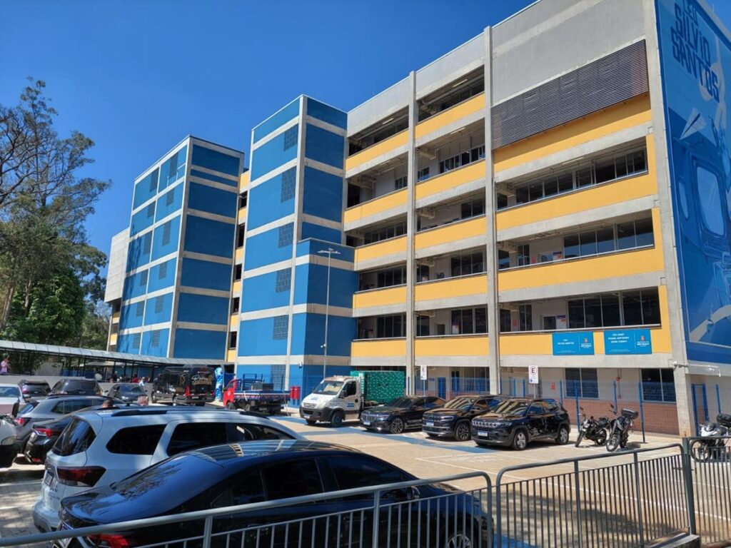 A entrada do CEU Cidade Ademar